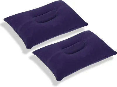 Productafbeelding van Opblaasbaar reiskussen, 2 stuks, ultralicht, compact, geschikt voor kamperen en strand