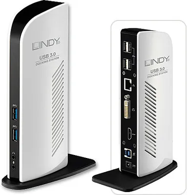 Obrázok produktu pre Lindy 43180, Kábel, USB 3.2 Gen 1 (3.1 Gen 1) Type-A, 10,100,1000 Mbit/s, Čierna, Biela, 100-240 V, 50 - 60 Hz