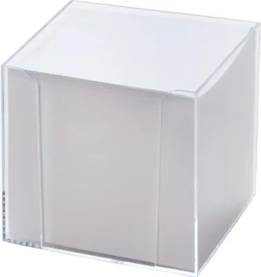 Image de folia boîte à fiches plastique transparent Remplissage : blanc