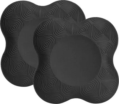 Obrázek produktu pro Uniqoos® Sada dvou podložek pod kolena pro jógu – protiskluzné pěnové podložky, rozměry 20x20 cm, tloušťka 20 mm, balanční podložky pro ochranu kolen, kotníků a loktů