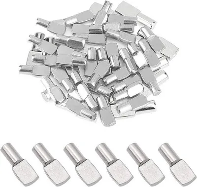 Produktbild von Famanu Plankträger Set 100 Stück, 5 x 19 mm, mit Aufbewahrungsbox für Möbel und Schränke