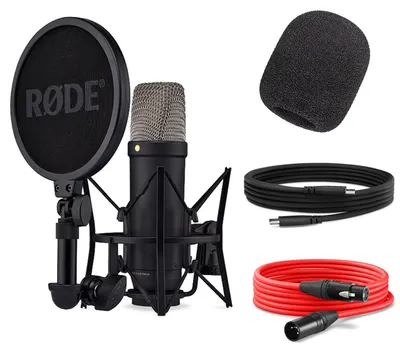 Produktbild von Rode NT1 5th Generation Mikrofon Schwarz mit Popfilter