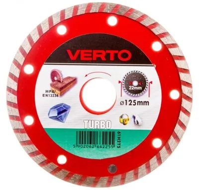 Image de VERTO Lame diamantée 125 x 22,2 mm, turbo