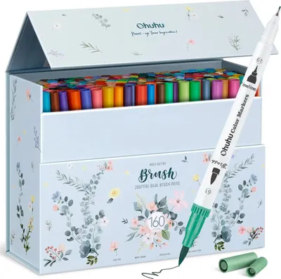 Obrázok produktu pre Výtvarné fixky, dvojité hroty, sada 36 farieb, 160 základných farieb