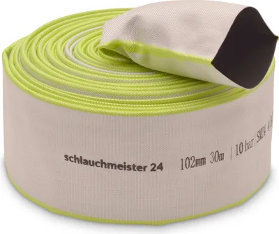 Produktbild von Ø 4 Zoll - 102 mm, 30 Meter Industrieschlauch | Bauschlauch | Flachschlauch