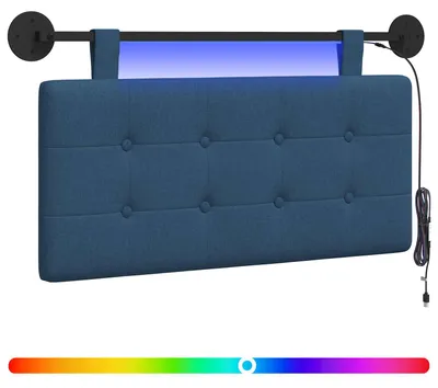 Produktbild von Hängendes Kopfteil Mit LED Licht Blau Stoff