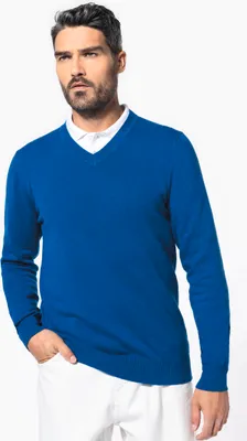 Zdjęcie produktu dla Sweter Kariban premium z dekoltem w szpic