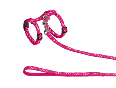 Produktbild von Nobby 78009-1, Katze, Pink, Weiß, Muster, Nylon