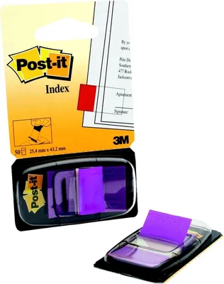 Produktbild von Post-It-It-Indextabs 3M Post-It 6808 25mm Lila | Setzen Sie ein 50 -Stück | 12 Stücke