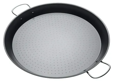 Produktbild von KitchenCraft World of Flavours Antihaft-Paella-Pfanne, Kohlenstoffstahl, 46 cm