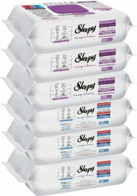 Produktbild von Sleepy Easy Clean Feuchttücher 3x Lila + 3x Blau