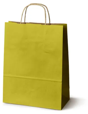 Produktbild von Allbag Papiertüte Gelb A4 24x10x32cm 25 Stück, KI-generiertes Bild