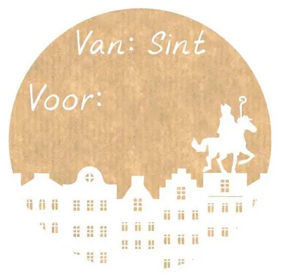 Produktbild von Haza Etiketten Sinterklaas Geschenkaufkleber - 1000 Stück Papier
