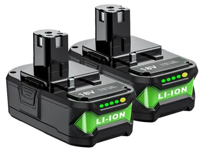 Immagine prodotto di Batterie di ricambio, capacità 6000mAh/7000mAh, tensione 18V, 2 batterie da 6.0Ah