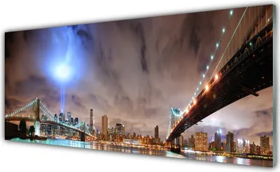 Produktbild von Glasbilder 125x50 Wandbild Druck auf Glas Brücke Architektur