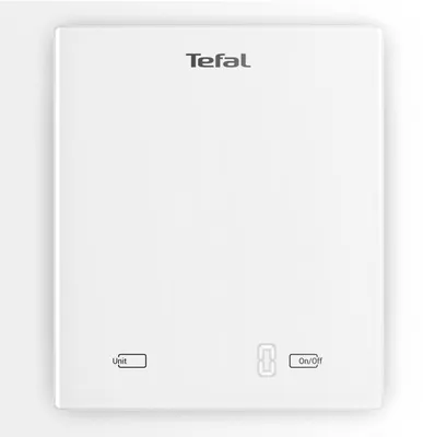 Produktbild von Tefal Essential BC5504V0, Elektronische Küchenwaage, 5 kg, 1 g, Weiß, Gehärtetes Glas, Glas