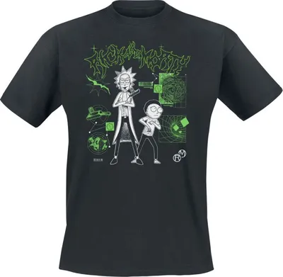 Produktbild von Rick And Morty T-Shirt Herren Rick and Morty LAB schwarz XL