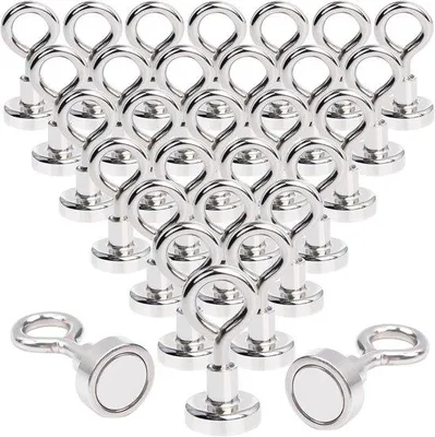 Obrázek produktu pro Silně magnetické háčky – 30 kusů – 16 mm – neodym