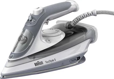Produktbild von Braun TexStyle 5 SI 5078 GY Trocken- & Dampfbügeleisen 2800 W Grau, Weiß
