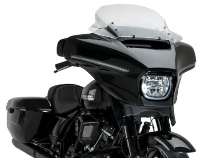 Image de PUIG 22110W High-Road Touring compatible avec HARLEY DAVIDSON STREET GLIDE FLHX Transparent