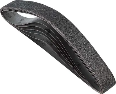 Produktbild von Schleifbänder 50x1066mm, 6 Stk. Siliziumkarbid, für Metall, Verbundwerkstoffe & Kunststoff - Bandschleifpapier Körnung 36/40/60/80/100/120 - Bandschleifer Zubehör