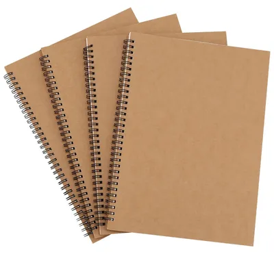 Productafbeelding van Omgoods - 4-Pack A4 Gelinieerde Notitieboeken, 100 Vellen