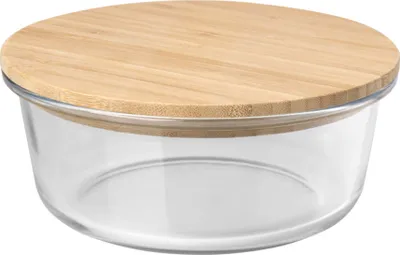 Imagen del producto de Temporada - Bol de ensalada "Vista" - Bambú, vidrio de borosilicato PF4456 (talla única) (transparente/natural)