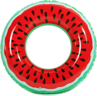 Imagen del producto de Flotador de sandía, sin ftalatos, para niños, aro de natación colorido
