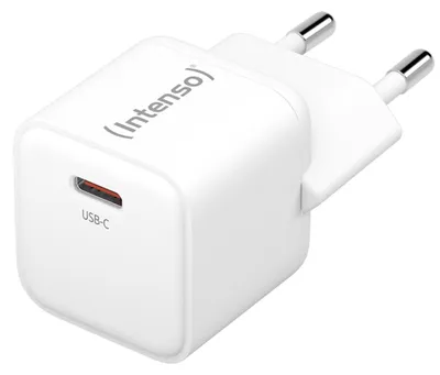 Produktbild von Intenso W30C Ladegerät 20W USB-C Netzteil Typ C Schnellladegerät PD 3.0 QC 4.0 Handy Ladegerät für iPhone & Samsung Universal Smartphone Ladeadapter in Weiss