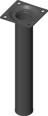 Produktbild von Möbelfüße Tischbeine rund Möbelbeine ø 30 mm Länge 200 mm Stahl schwarz