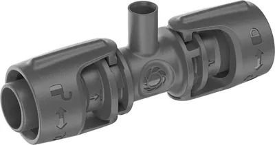 Produktbild von T-Verbindungsstück für 13 mm (1/2") Mikrosprinkler - Schnell & Einfach - Karton mit 4 Stück