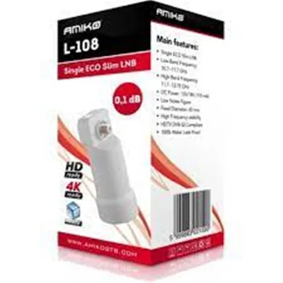 Obrázok produktu pre Konvertor LNB SINGLE AMIKO ECO Slim L-108