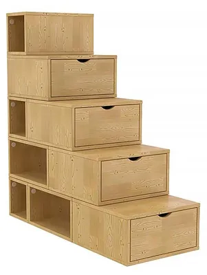 Productafbeelding van Trapkast 125 cm - Honig