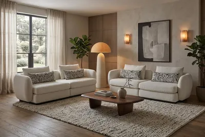 Obrázok produktu pre Moderná sedacia súprava, dizajnové čalúnené sedačky, elegantné trojsedáky