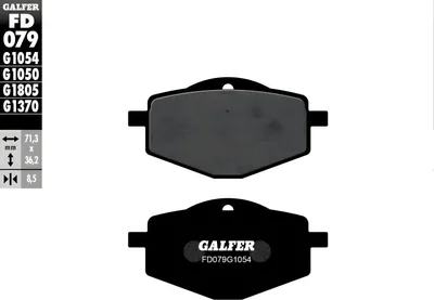 Immagine prodotto di Set pastiglie freno Galfer 2x FD079G1054 Semi-Metall anteriori per Yamaha YFM Warrior ER Moto 4 FW Big Bear XG XH YFZ A H T W Banshee Wolverine Bruin Hunter
