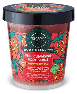 Immagine prodotto di Negozio biologico Deserti per il corpo Esfoliante detergente profondo alla fragola 450ml