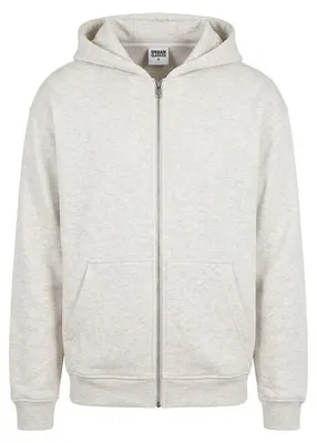 Obrázok produktu pre Urban Classics, pánska mikina s kapucňou, model Fluffy Zip Hoody, farba: sivá, veľkosť: XL