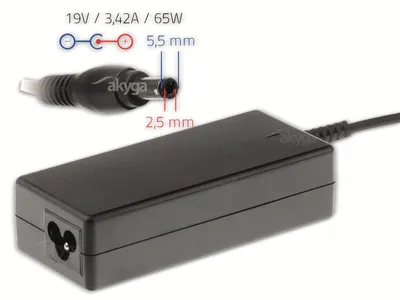 Obrázek produktu pro Napájecí zdroj pro notebooky AKYGA AK-ND-01, 65 W, 19 V, 3,42 A