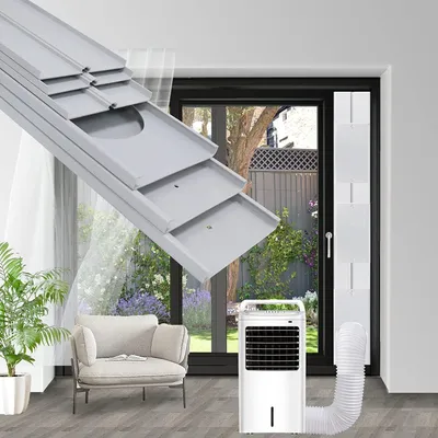 Fensterabdichtung für mobile Klimaanlage, verstellbar, 43-229 cm