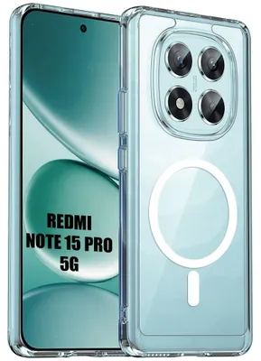 Image de Coque Magnétique pour Xiaomi Redmi Note 15 Pro 5G, Protection Antichoc Anti-Rayures - Transparente