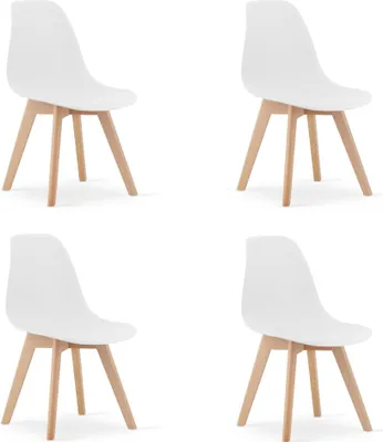 Image de Chaise KITO - blanc x 4