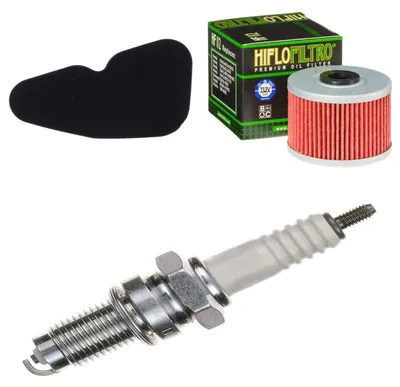 Zdjęcie produktu dla Zestaw serwisowy do motocykla Kawasaki BN 125 A Eliminator (2005–2007) – filtr i świeca zapłonowa marki pamoto – nowy