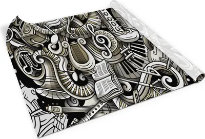 Obrázok produktu pre Doodle-instruments - samolepiaca fólia na nábytok - PVC samolepiaca fólia na nábytok - kuchynské linky - skrinky - fólia na renováciu nábytku - dekoračná fólia na nábytok - 100x50 cm