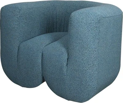 Productafbeelding van FURNLUX fauteuil Nua, blauw, 100 cm / Hoofdkleur: blauw / Afmetingen: 100 x 75 x 85 cm