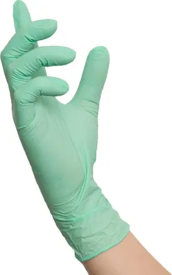 Produktbild von 1000 Nitras MINT WAVE Nitrilhandschuhe | Gr. XS | mint | Einweghandschuhe