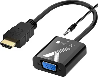 Immagine prodotto di Techly HDMI/VGA Konverter mit Audio, 0.1m