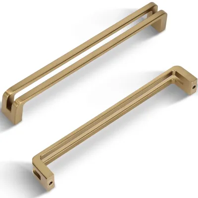 Obrázek produktu pro Solidchoice - Zlaté úchytky na nábytek, 192 mm, sada 6 kusů