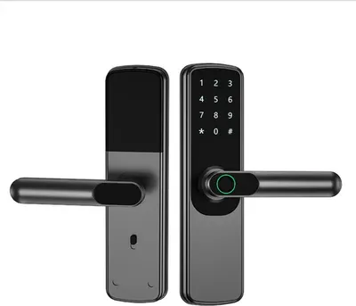 Produktbild von INF Graues Smart Türschloss - APP, Passwort, Karte und Schlüssel Zugang