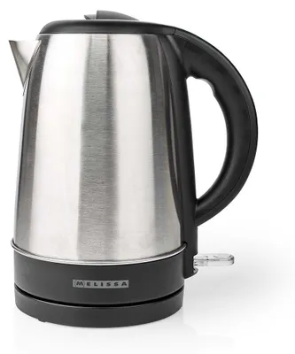 Produktbild von Melissa 16130310 - Wasserkocher mit 1,7 Litern Fassungsvermögen und 2200 Watt Leistung - Trockengehschutz und Abschaltautomatik - Edelstahl