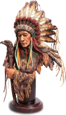Produktbild von Western Indianer Büste mit Adlerkopf Zepter